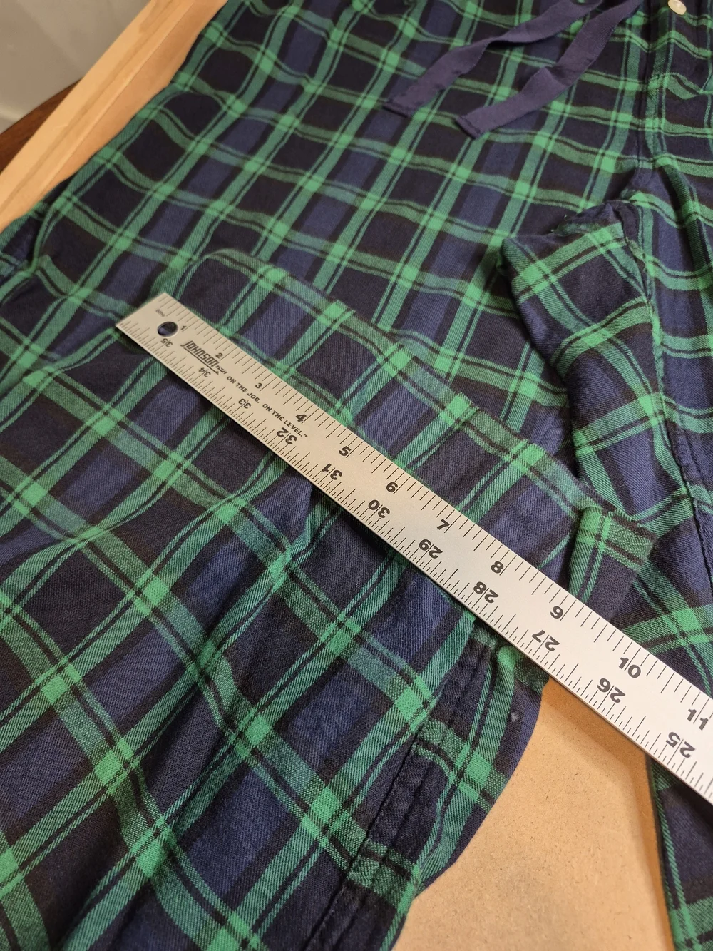 J. Crew Green and Navy Plaid Jogger Pants 4664/4